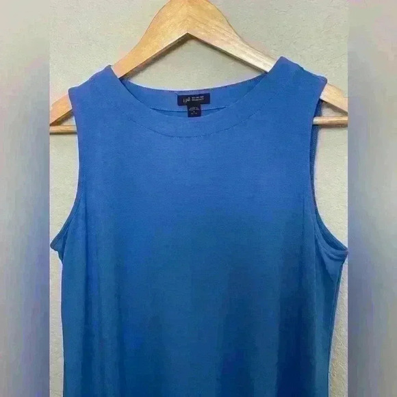 J Jill Wherever Collection Blue Sleeveless A-line Dress Small Petite - Picture 2 of 7
